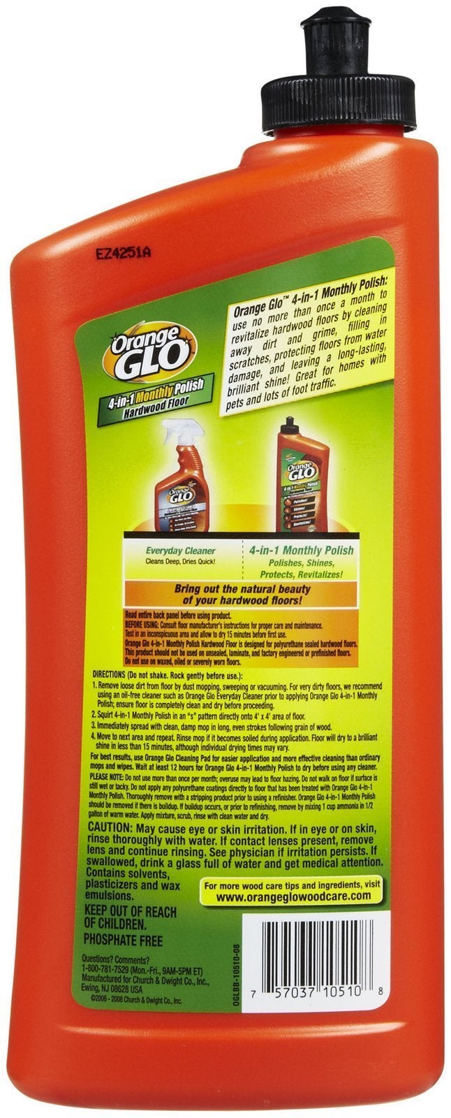 Orange Glo 4-in-1 Hardwood Floor Polish - Orange - 24 oz - Image 2